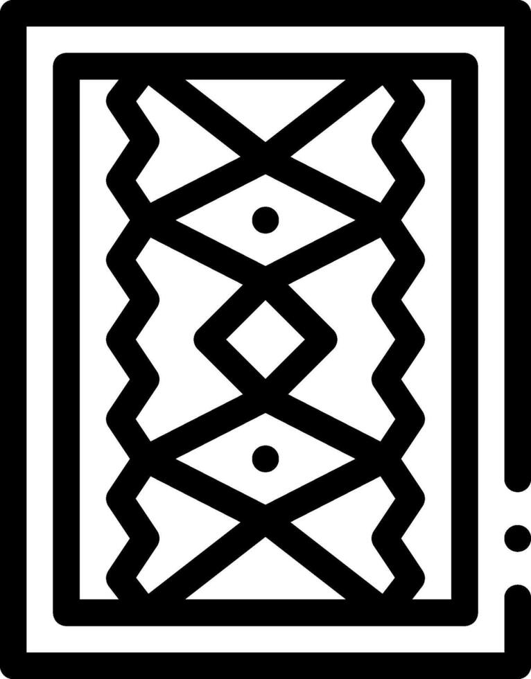 A black and white image of a square with a pattern vector