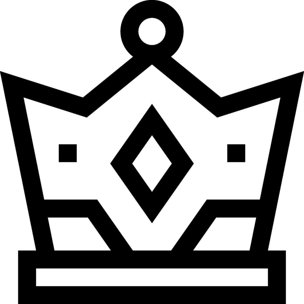 A crown icon on a white background vector
