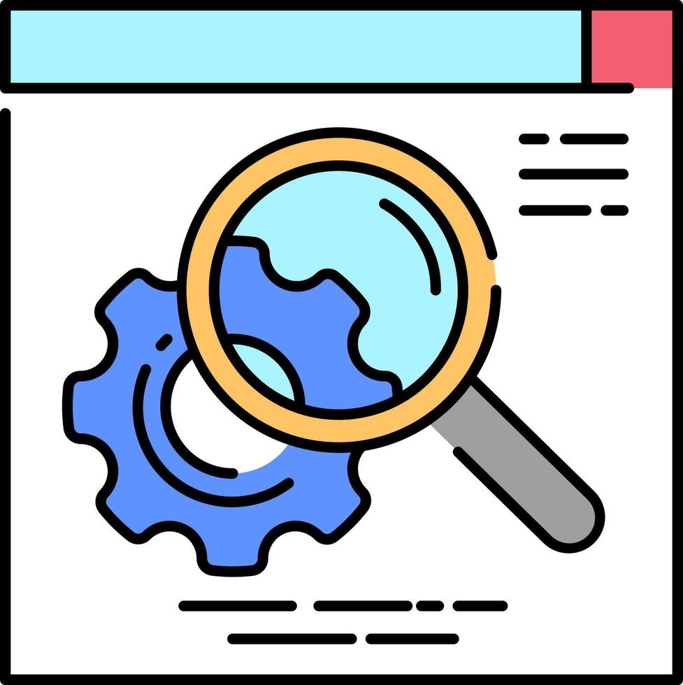 Search engine optimization icon vector