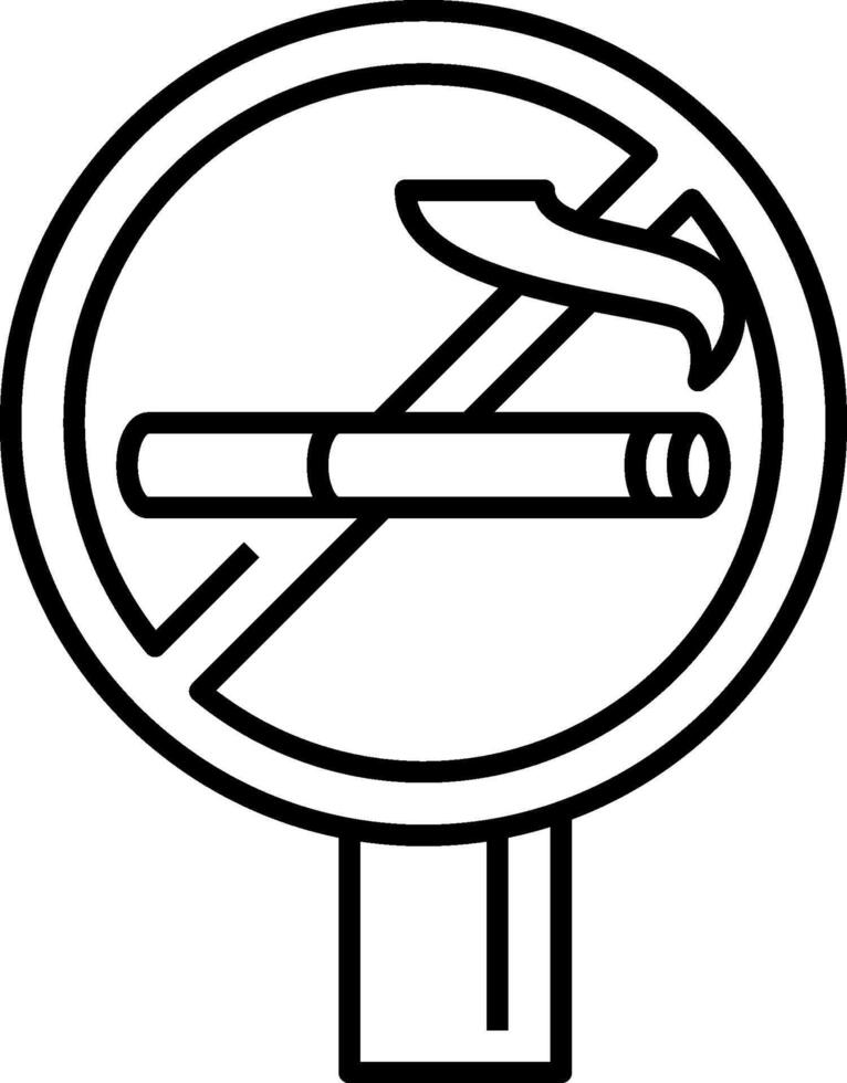 No smoking sign vector