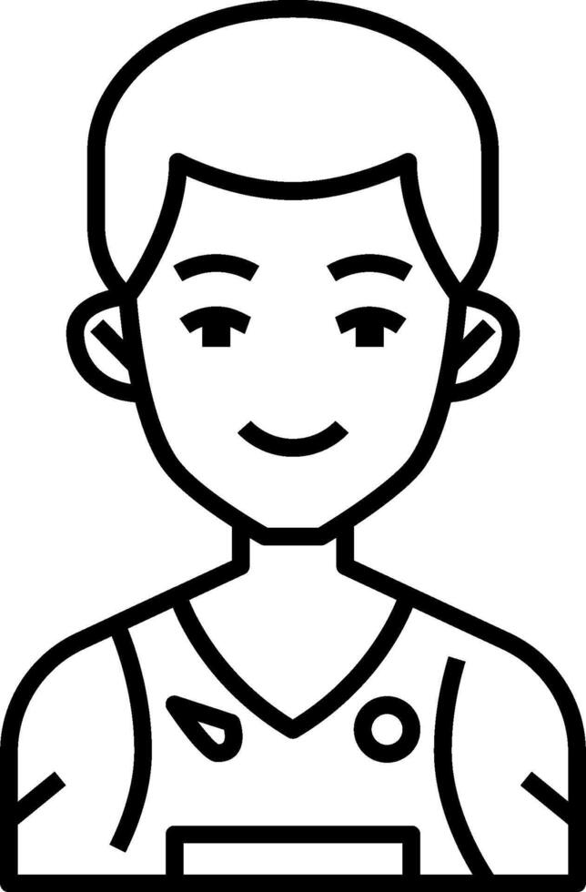 A man with a shirt on his head and a smile vector