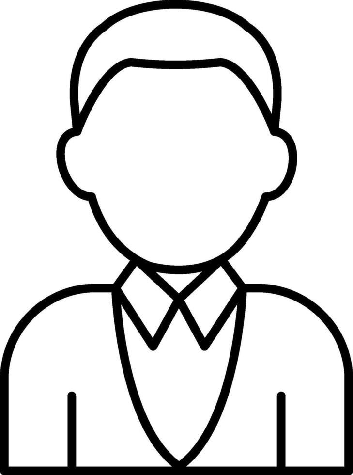 A man in a suit and tie icon vector