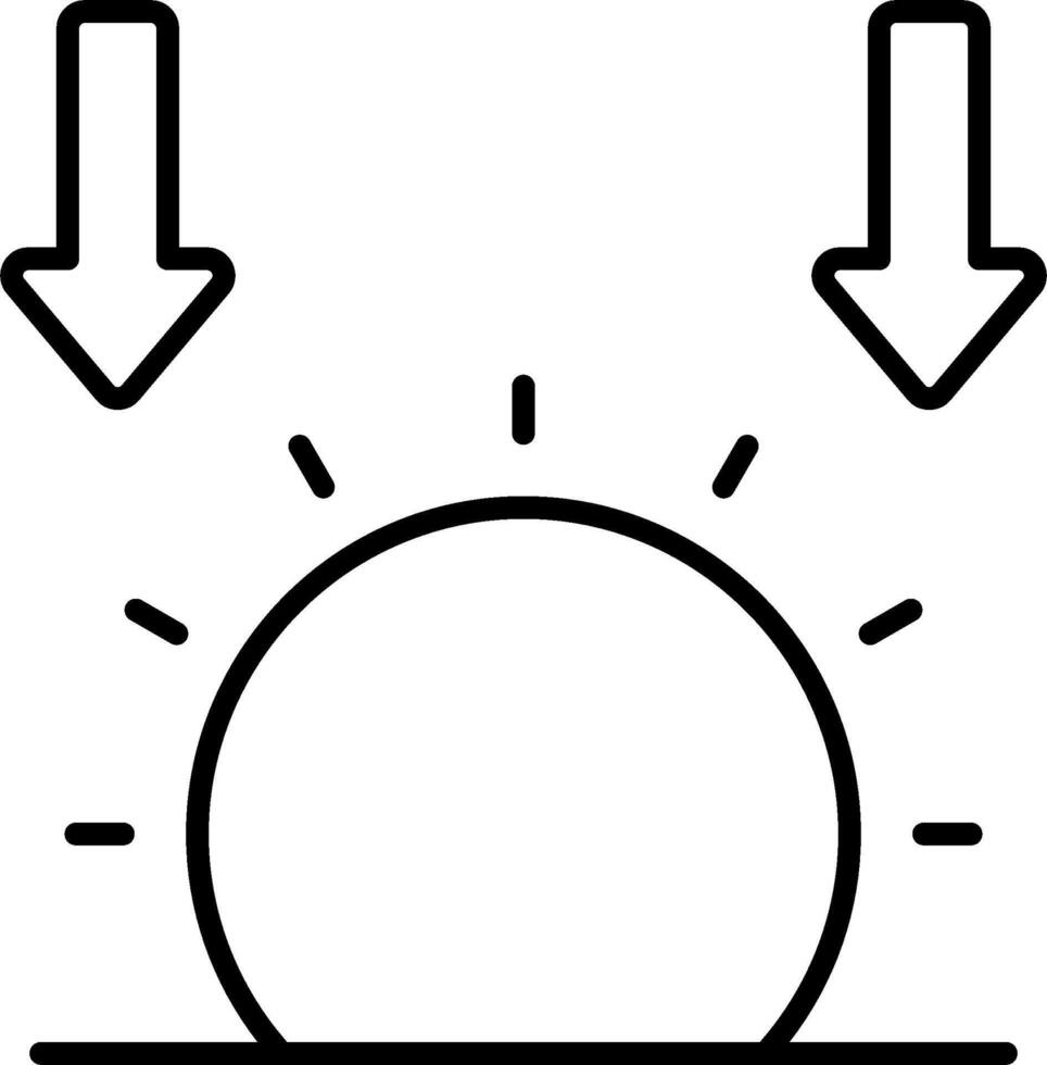 Sun and sun rays icon vector
