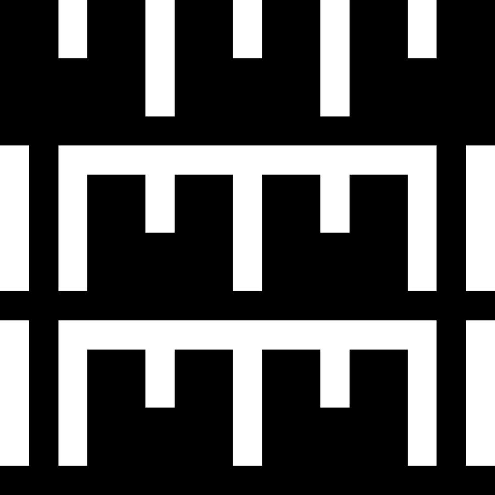 A black and white logo with white lines vector