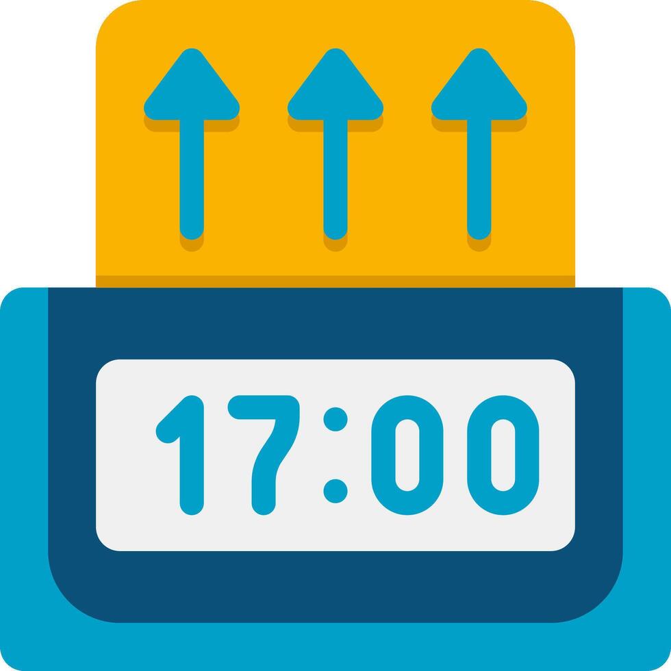 A clock with arrows pointing to the left vector
