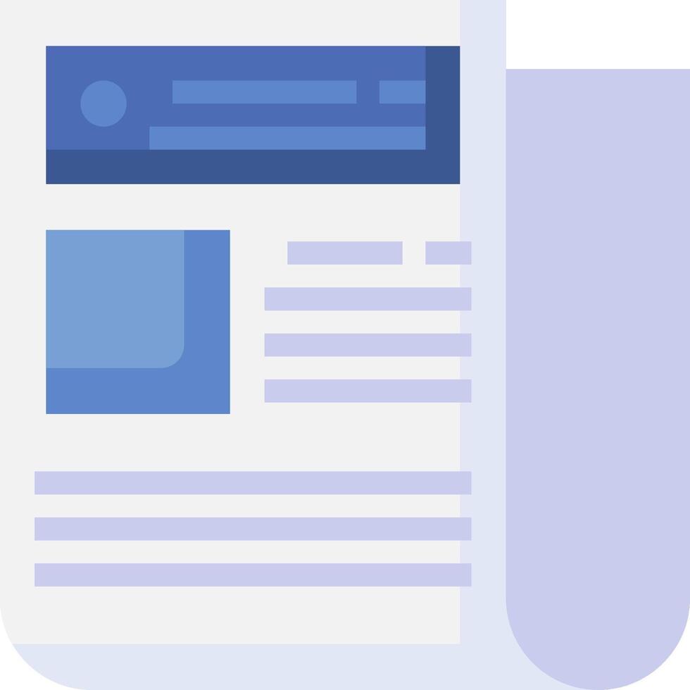 Facebook news icon vector