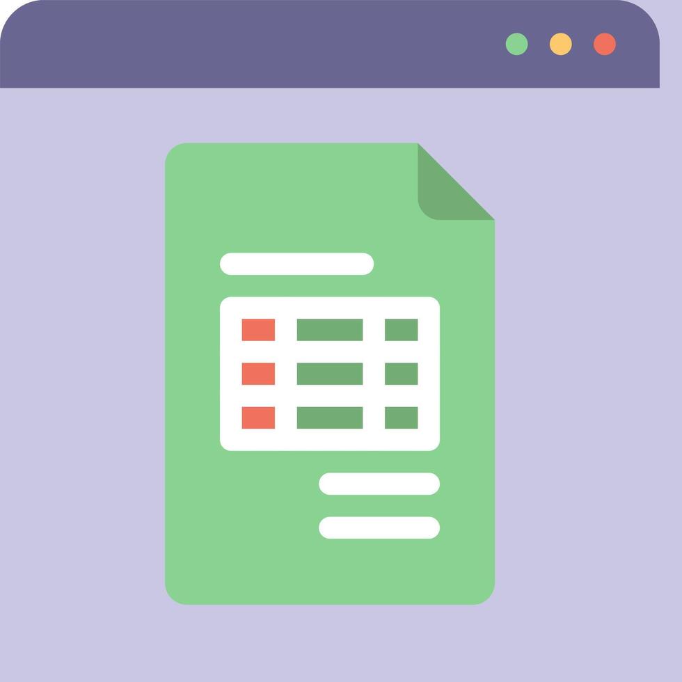 A green document with a checkbox on it vector