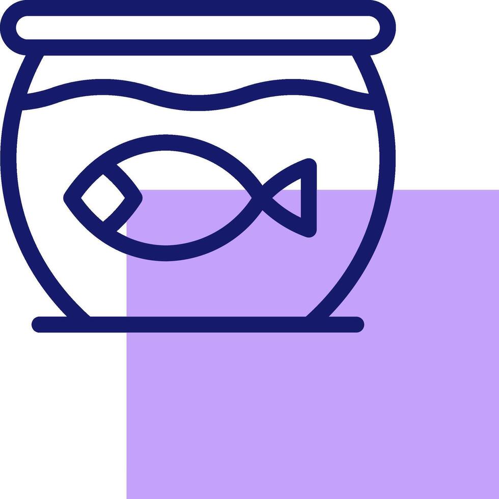 Fish bowl icon with a fish in it vector