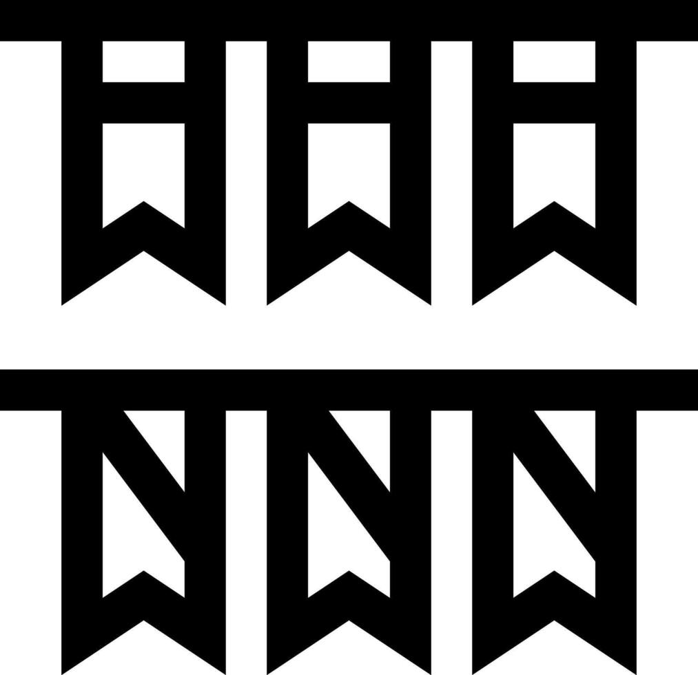 Two black and white images of the letters h and h vector