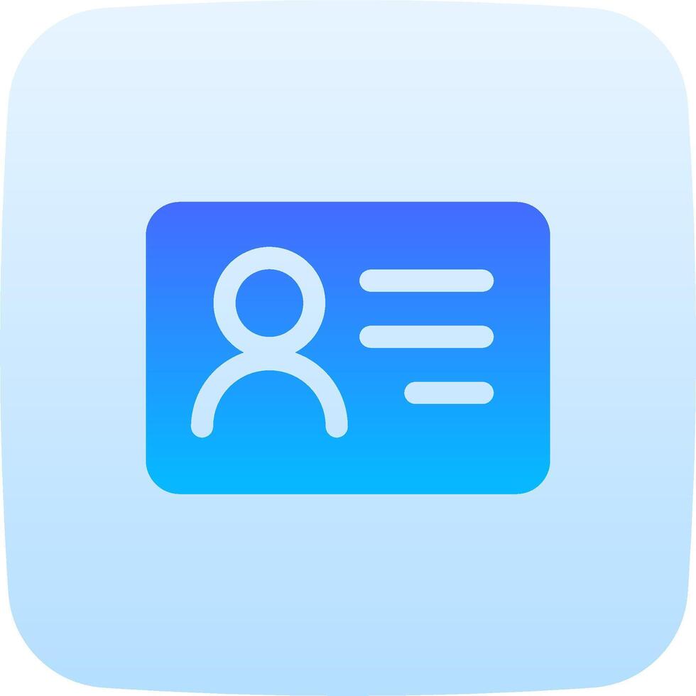 A blue icon with a person on it vector