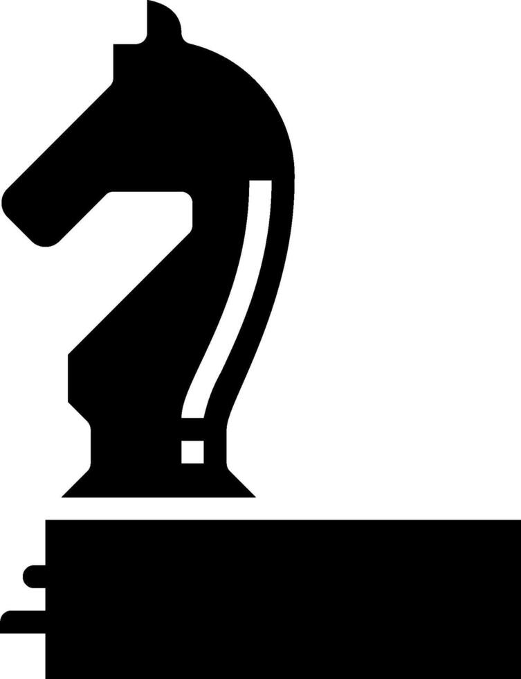 A black and white logo of a chess piece vector