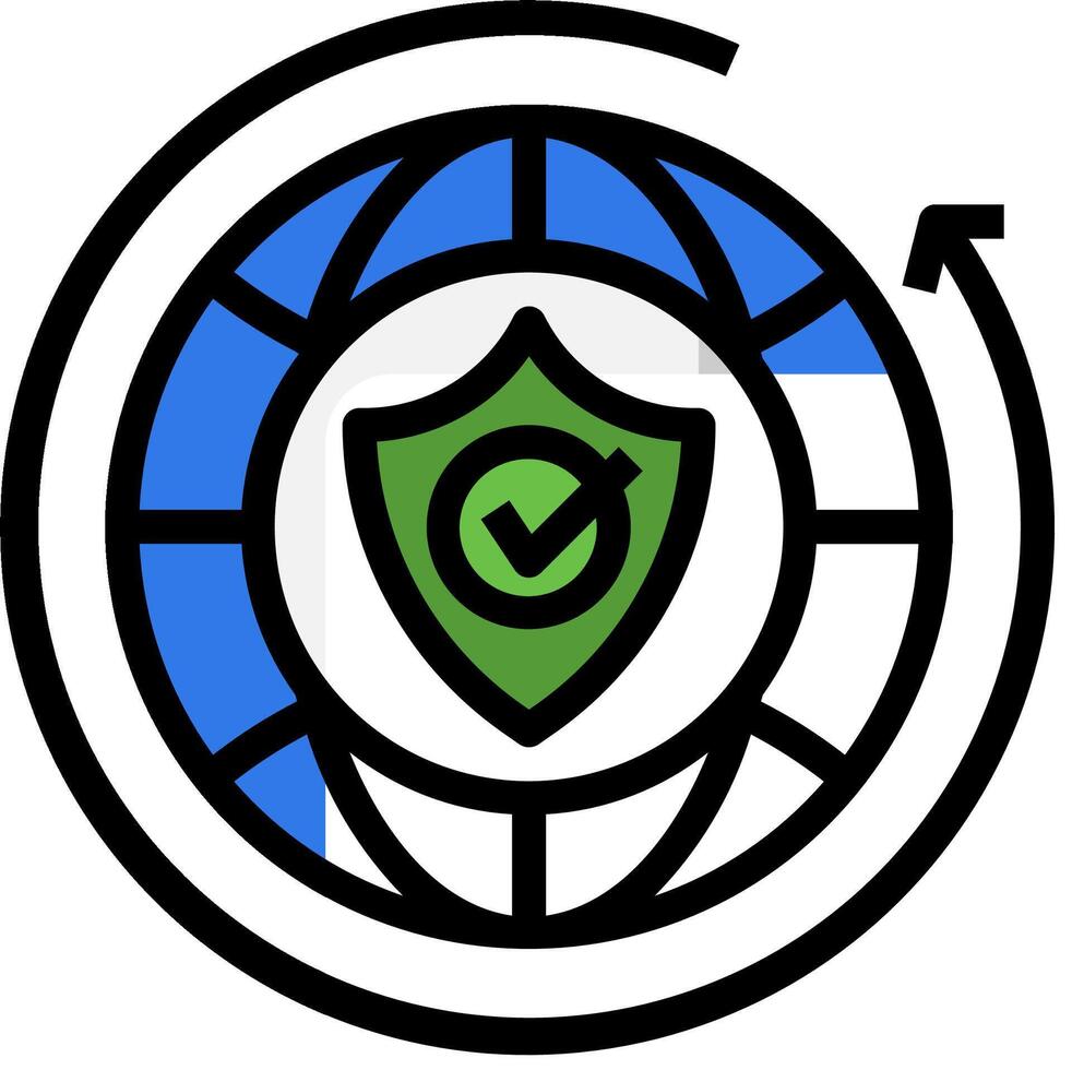 The logo for the internet security company vector
