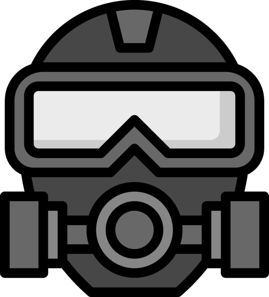A gas mask icon on a white background vector