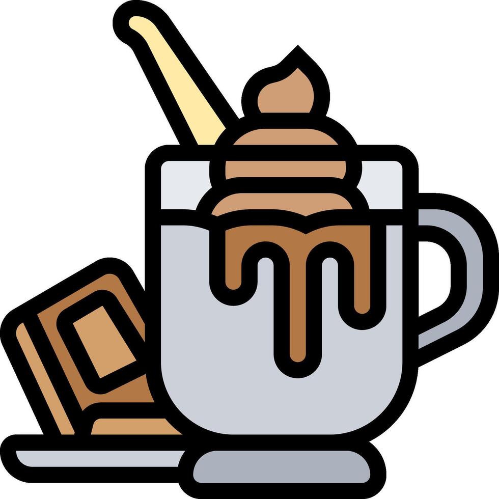 Chocolate hot chocolate clipart vector