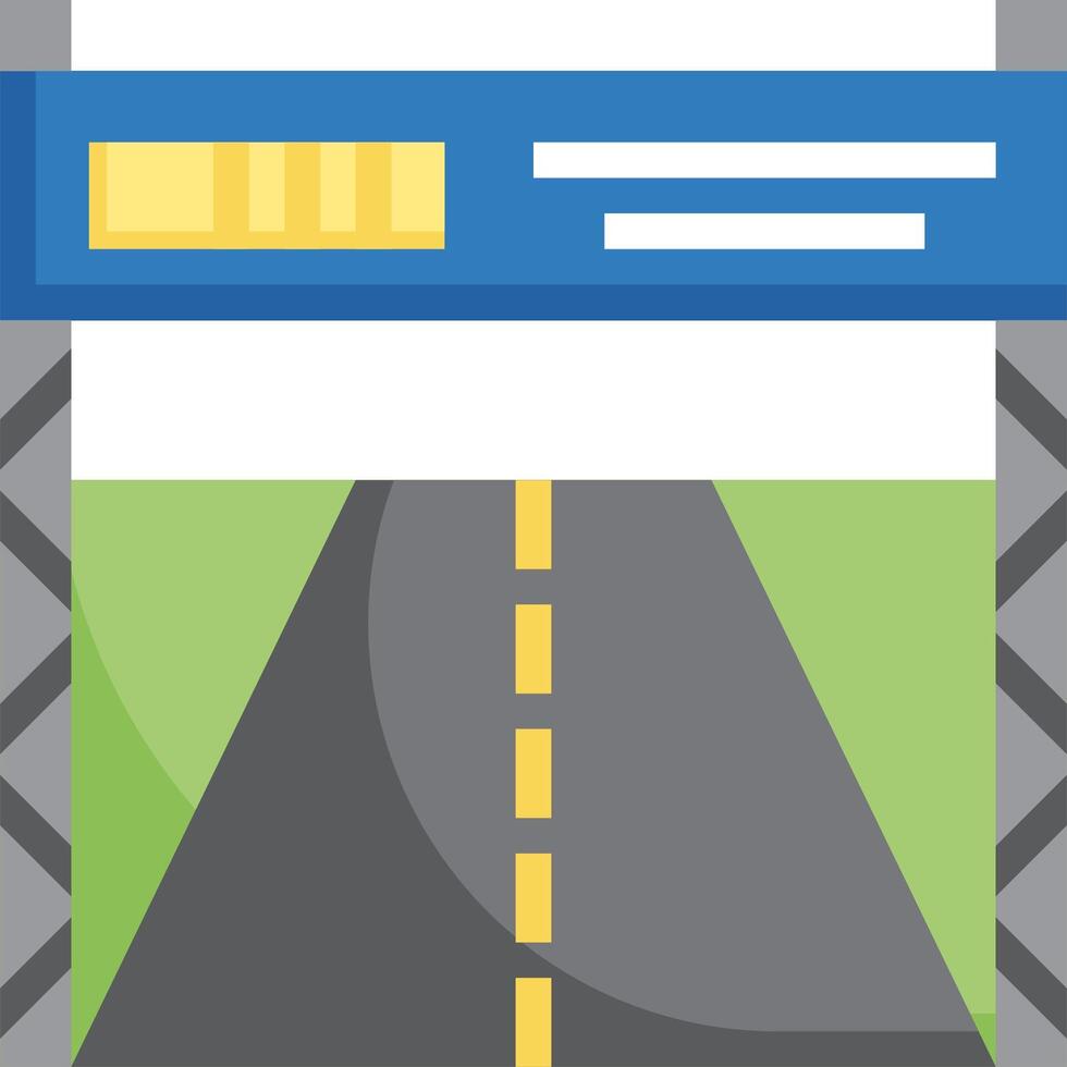 A road with a sign that says road vector