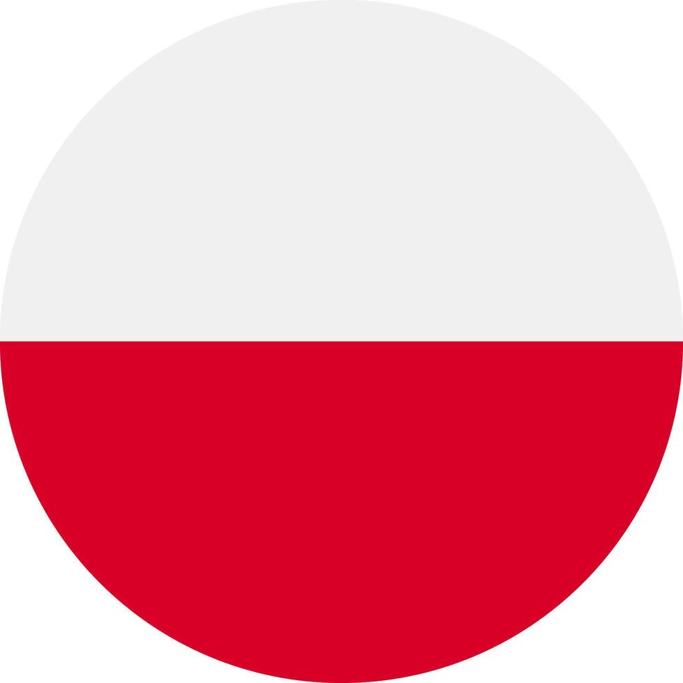 Poland flag icon vector