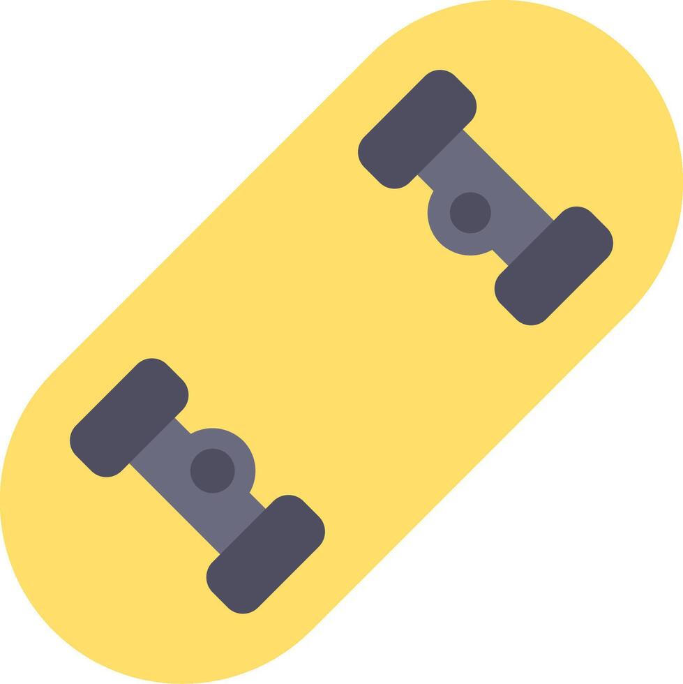 A skateboard with two wheels on it vector