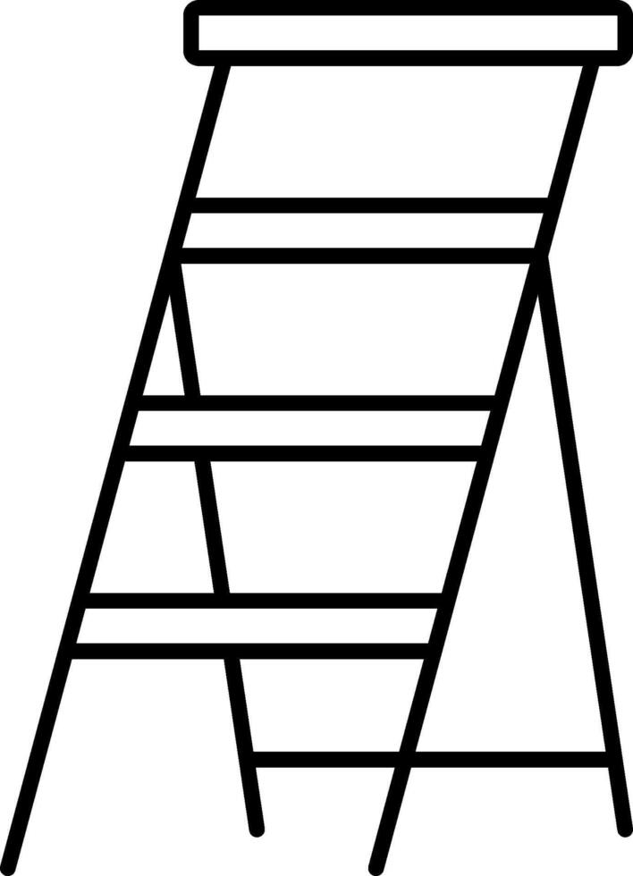 A ladder with a ladder on top of it vector