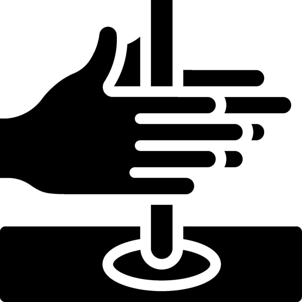 A hand holding a stick with a pencil in it vector