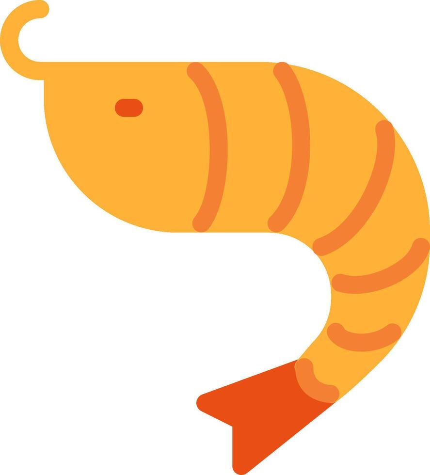 Shrimp illustration design vector
