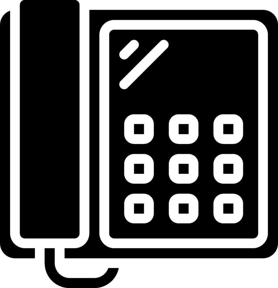 A phone icon on a white background vector