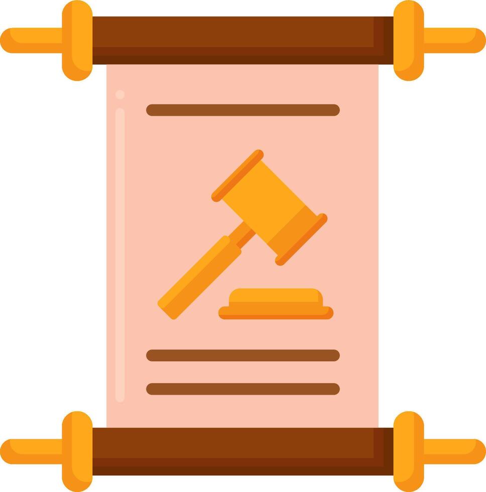 Judge hammer icon vector
