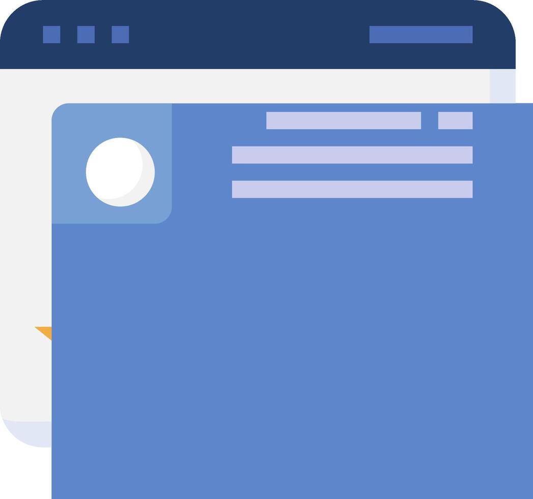 A blue screen with a white background and a blue button vector