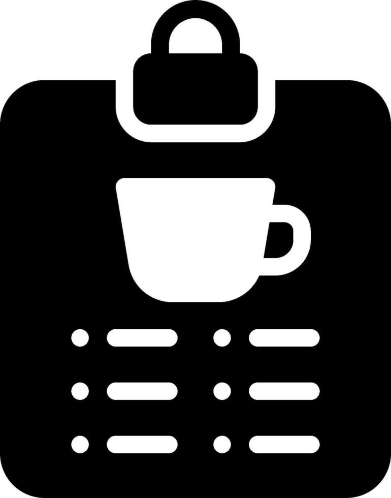 A black and white icon of a cup of coffee vector