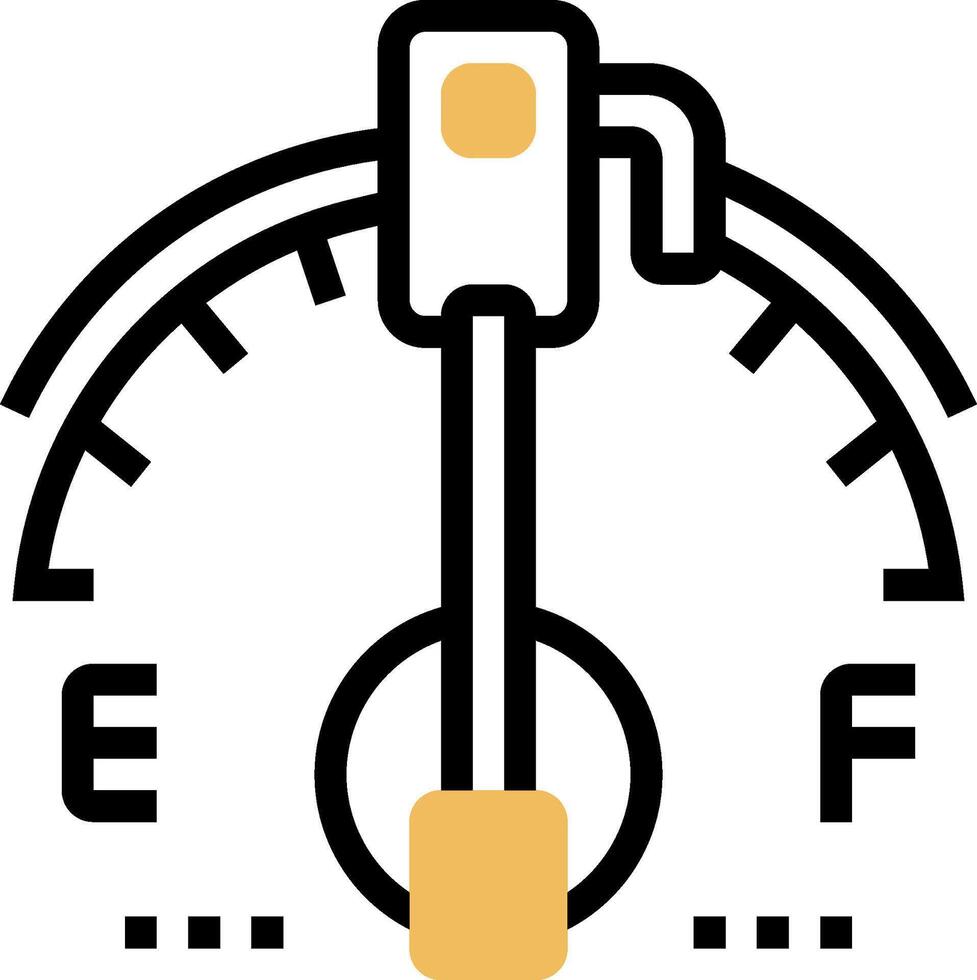 Fuel gauge icon vector