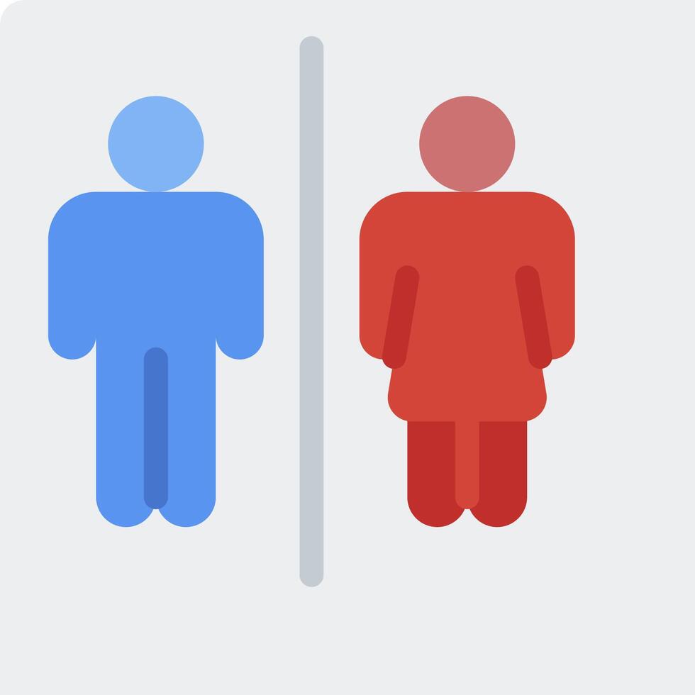 A man and woman are standing in a bathroom vector