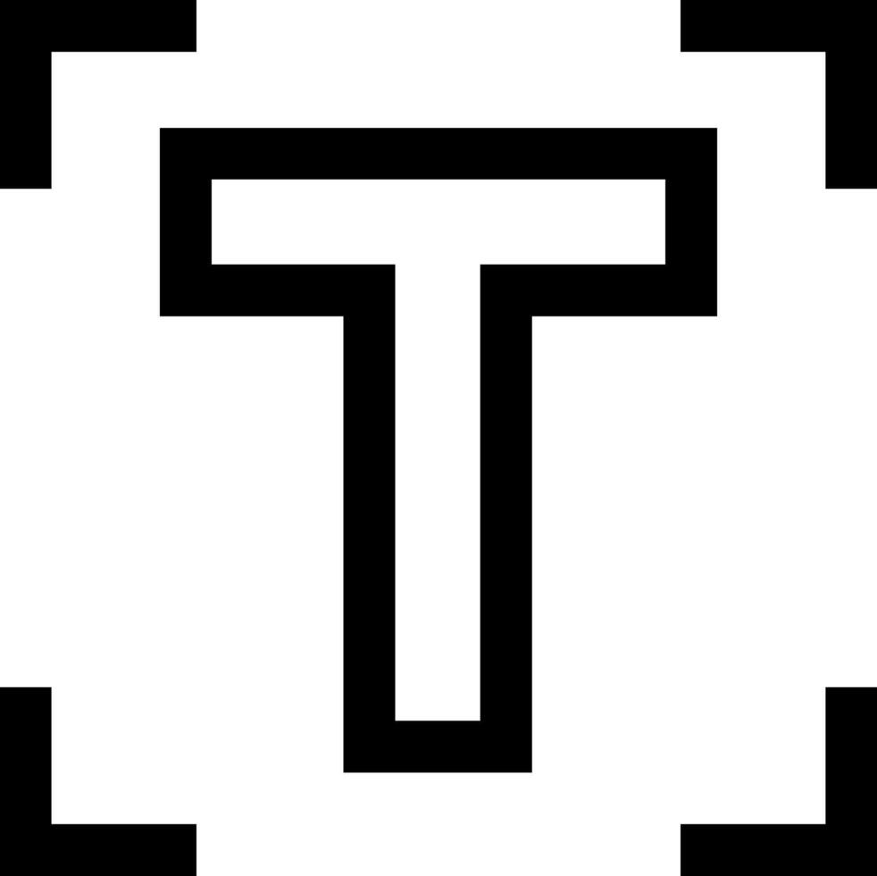 The t logo in black and white vector