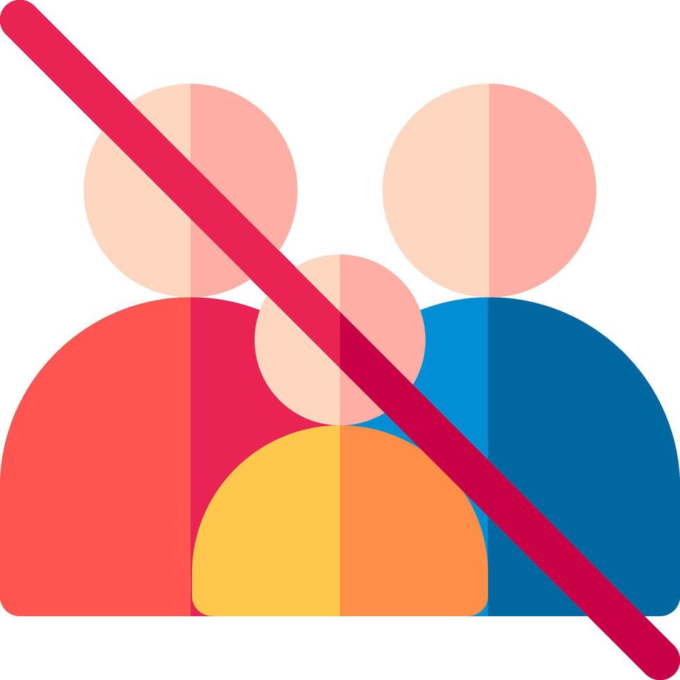 No family sharing icon vector