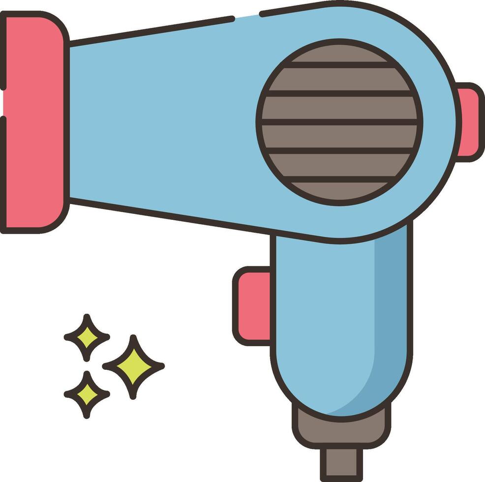 A blow dryer icon on a white background vector