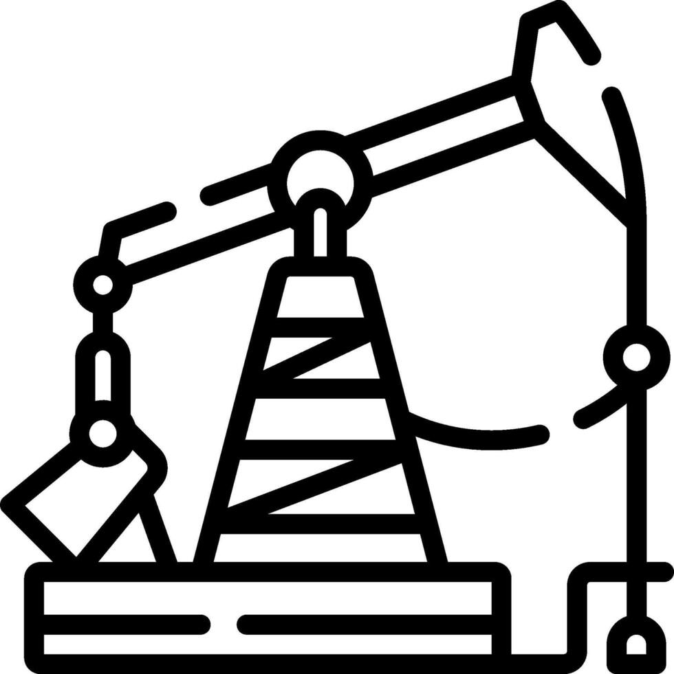 Oil pump icon illustration vector