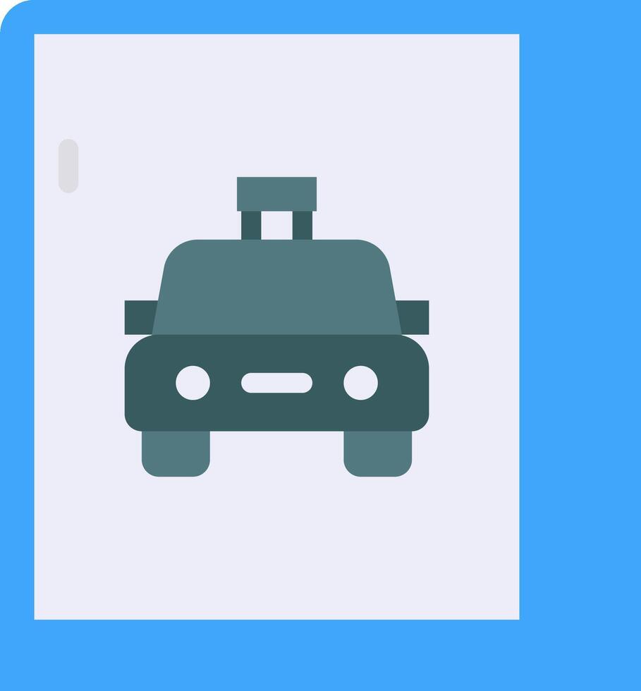 A car icon on a blue background vector