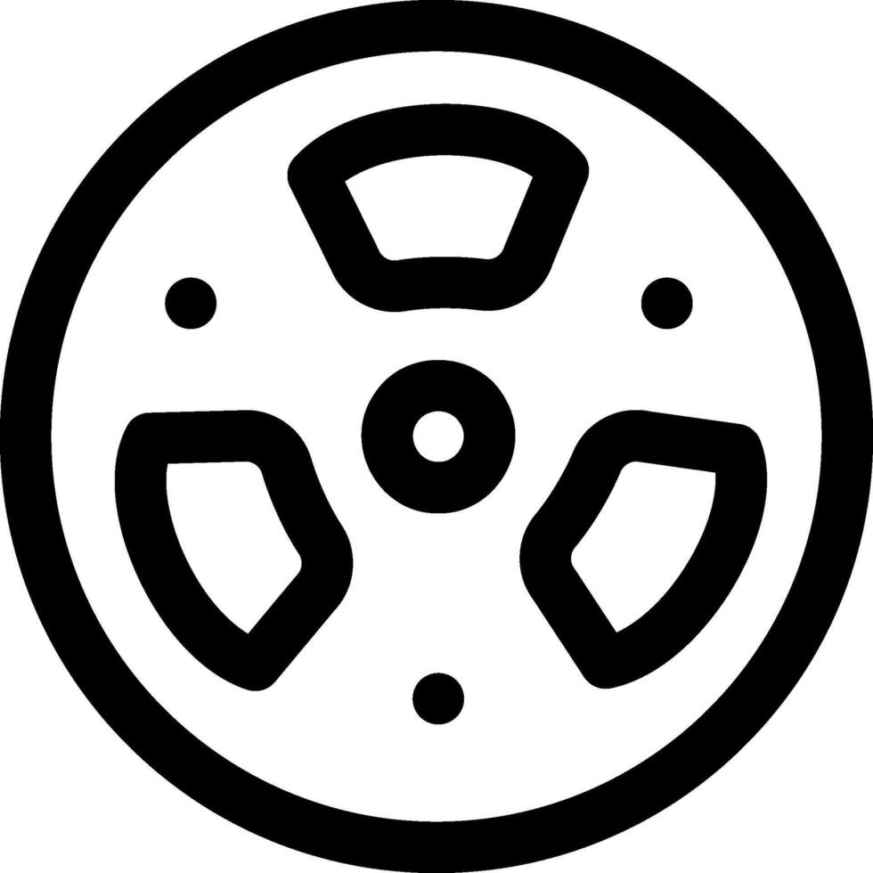 A black and white image of a wheel vector