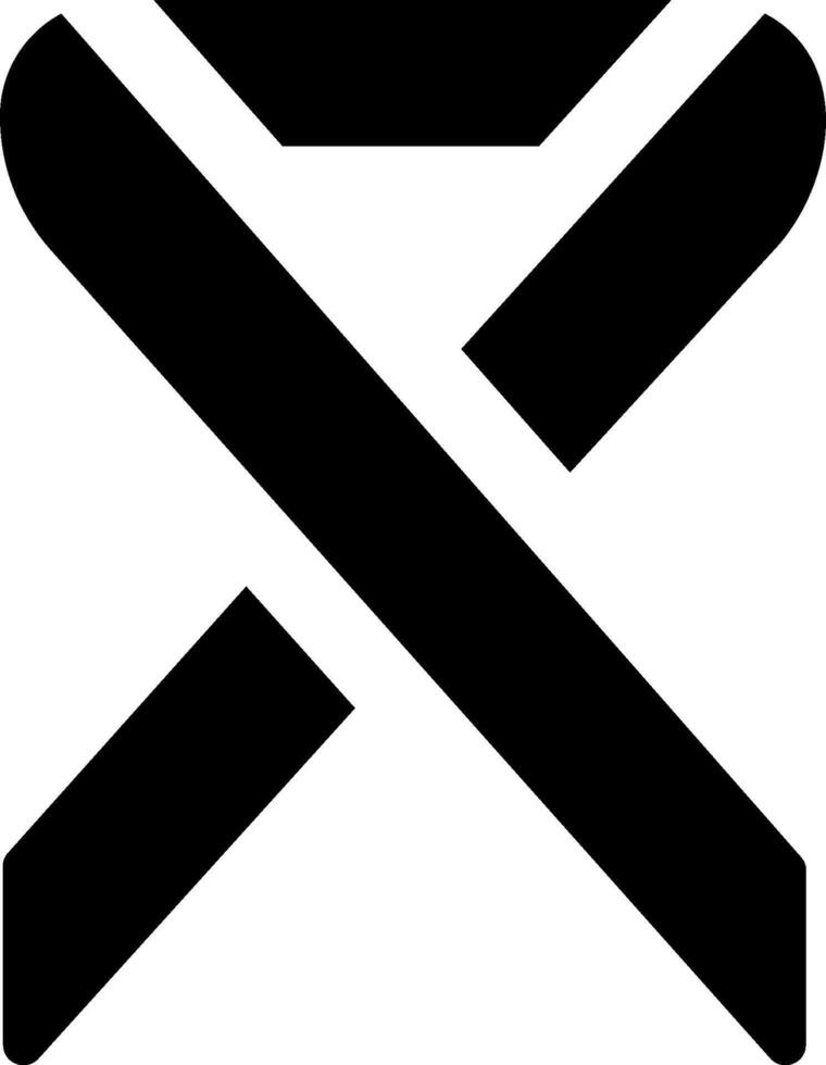 A black and white logo of a cross vector