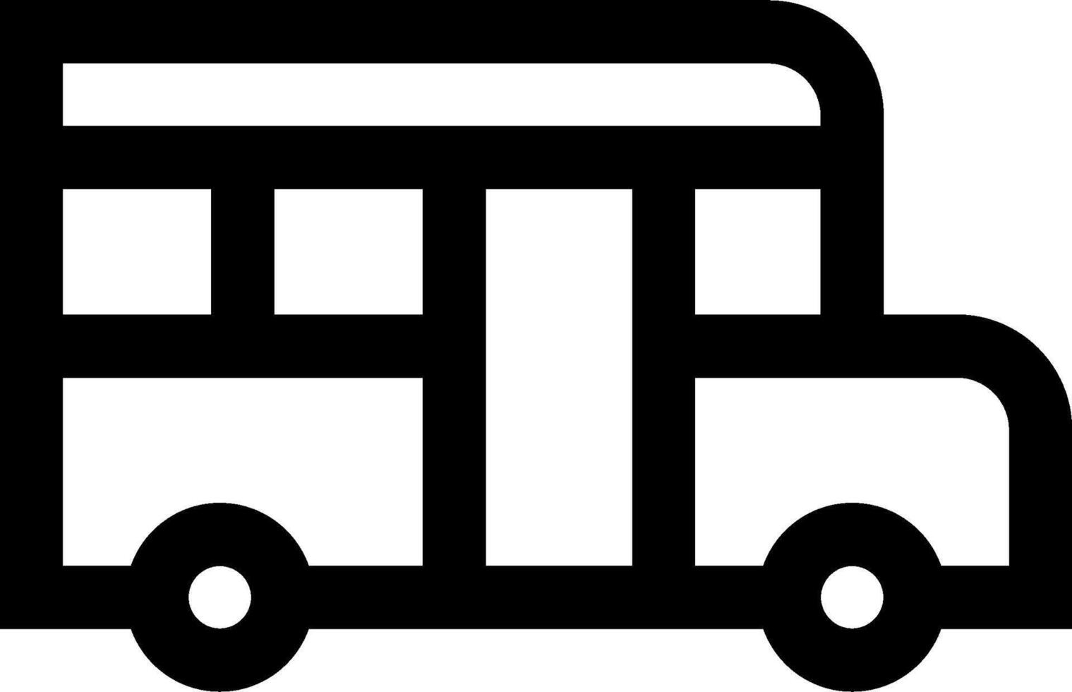 Bus icon on white background vector