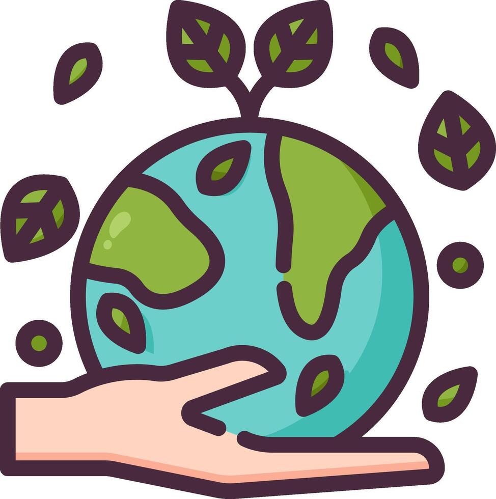 Save the earth concept illustration vector