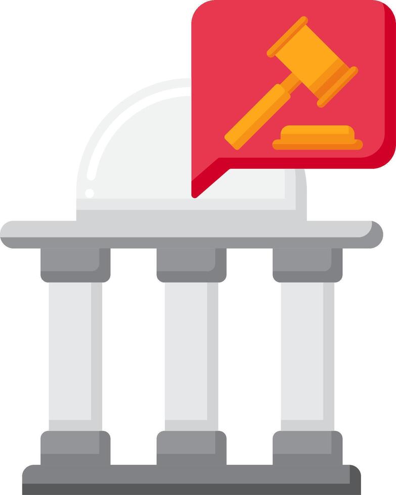 Judge's gavel icon vector