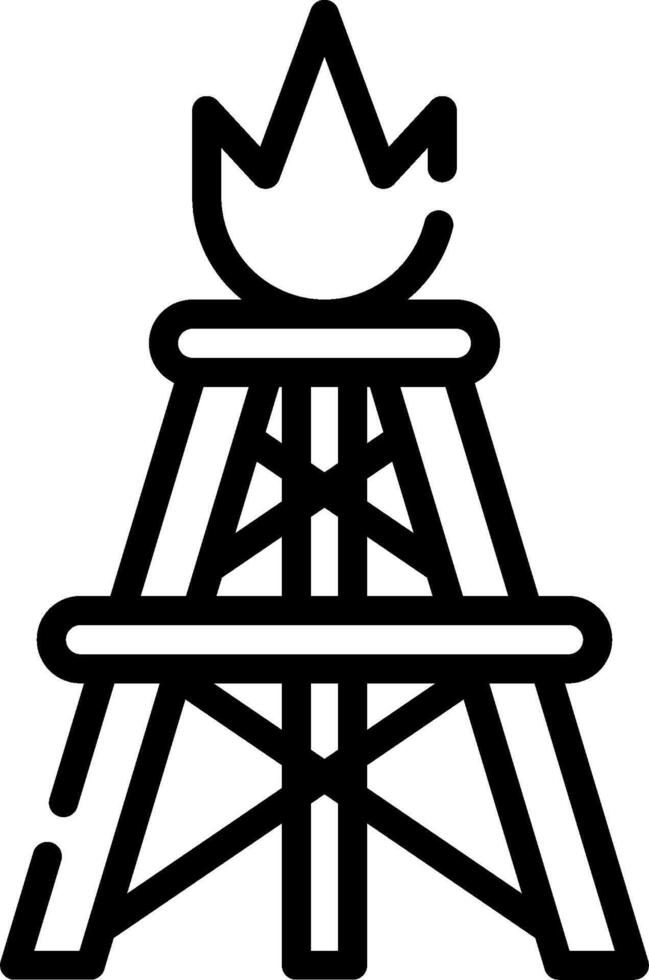 A black and white logo of a tower with a crown on top vector