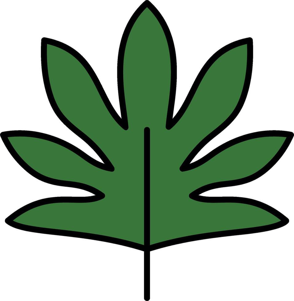 A marijuana leaf icon on a white background vector