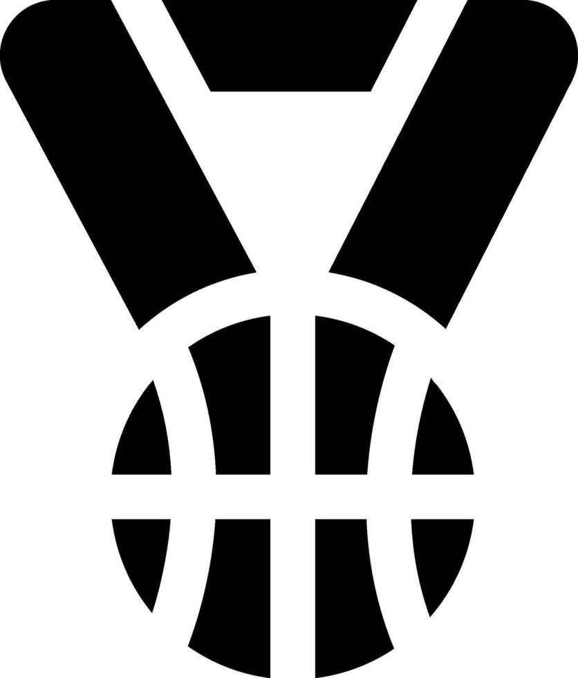 Basketball medal clip art vector