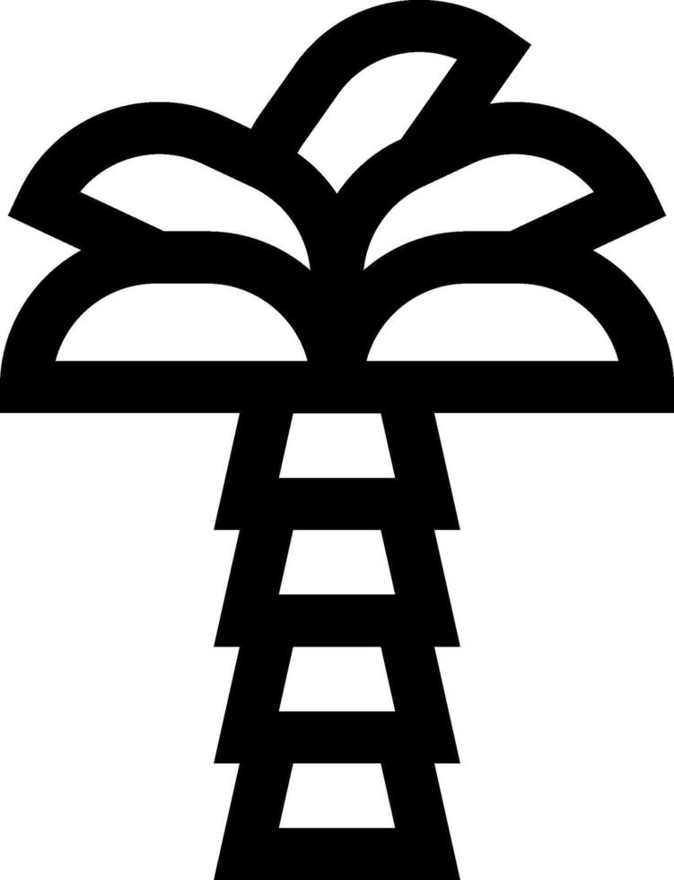Palm tree icon vector