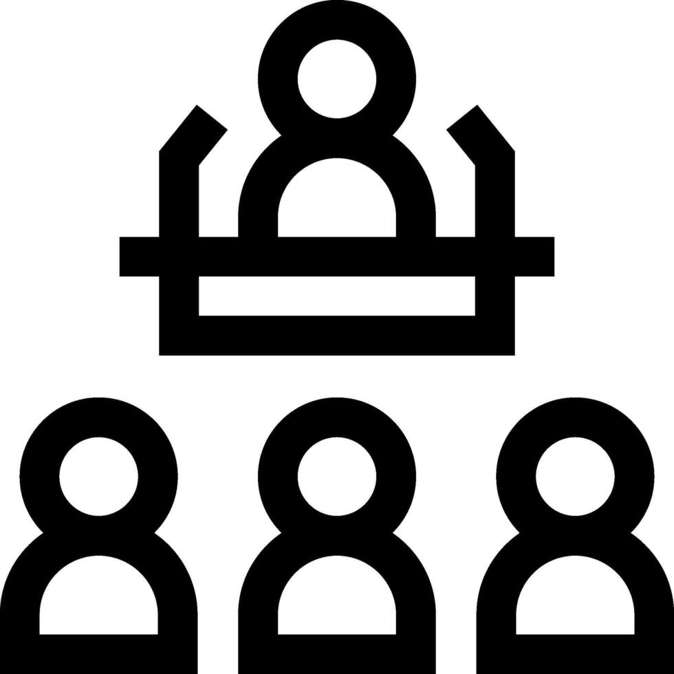 A black and white image of people sitting in a circle vector