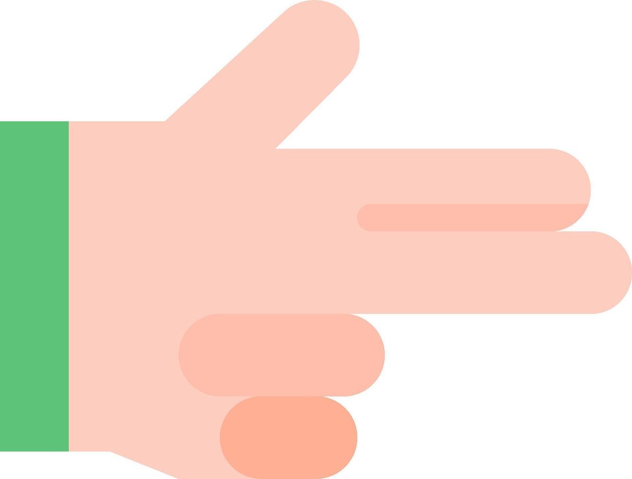A hand pointing at something vector