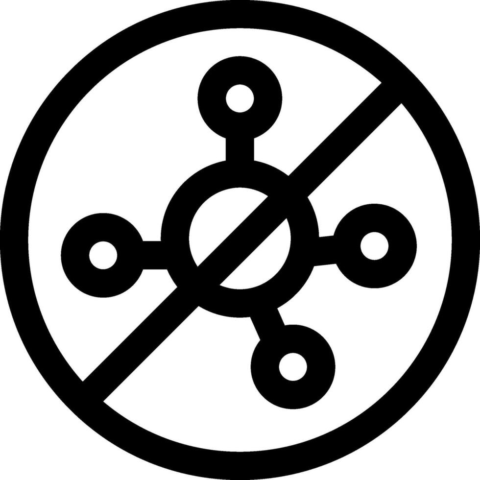 No network icon vector