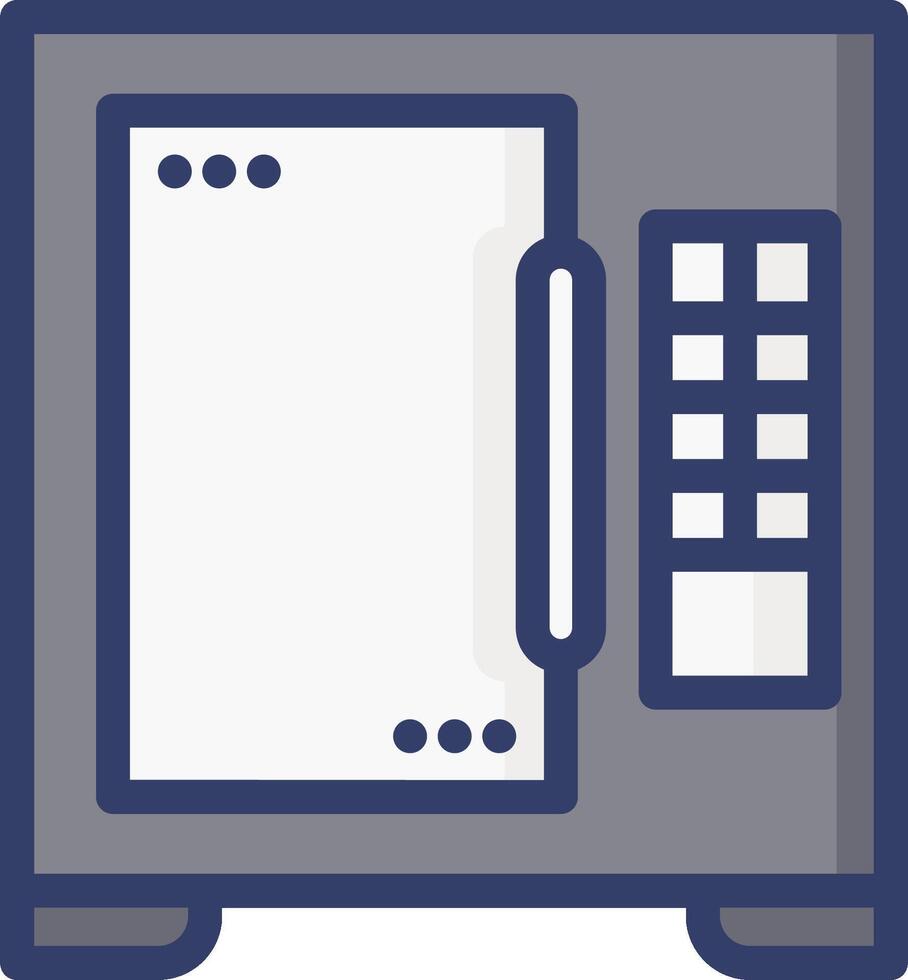 A microwave oven icon on a white background vector