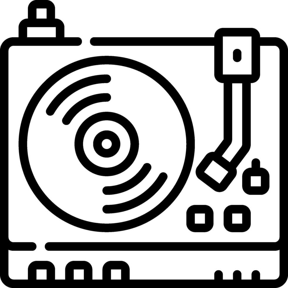 Dj equipment icon vector