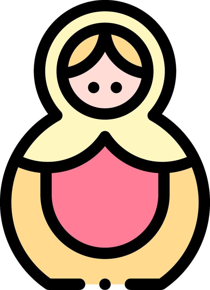 A cartoon woman in a pink dress vector